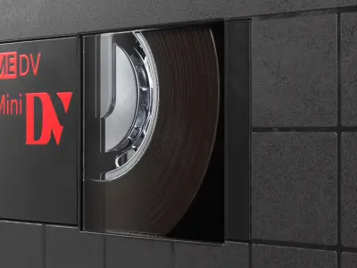 MiniDV Tape 3D model