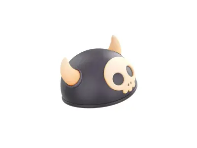 Prop251 Skull Helmet 3D model