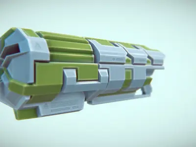 GUN SciFi pack Free 3D model