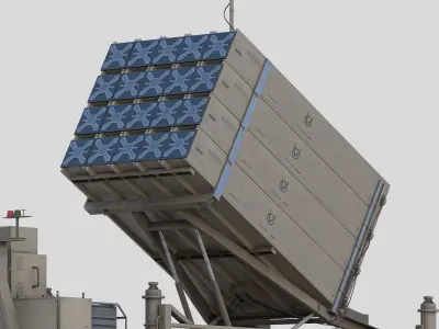 Iron Dome Low-poly 3D model