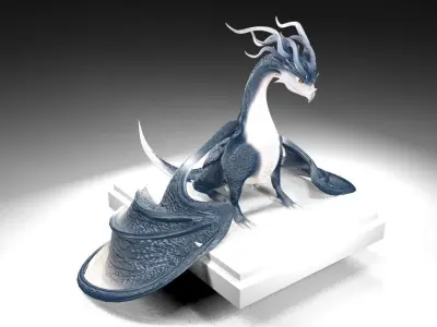 Dragon 3D model 9