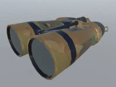Long Range Binoculars Low-poly 3D model