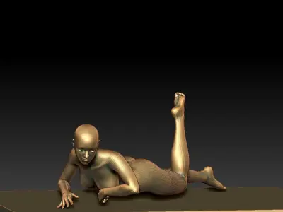 part 2 anatomy woman- 10 character 3D model