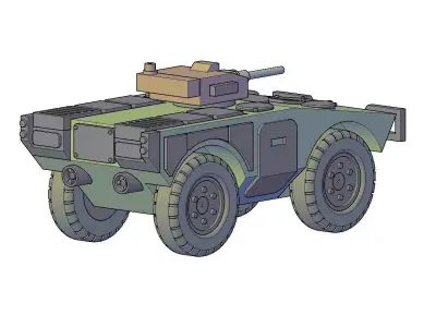 ARMORED VEHICLE MODEL 12 3D print model