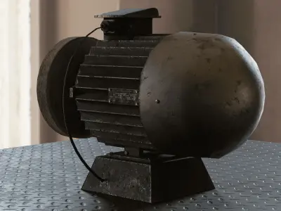 USSR Grinding Motor 4K 3D model