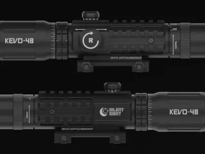 Optic Sight 3X Model KEVO-48 3D model