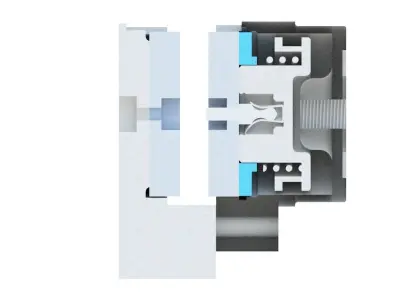 PNEUMATIC MODULAR DISC BRAKE 3D model