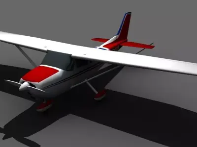 Cessna 172 Low-poly 3D model purchase