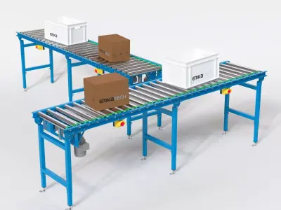 industry roller conveyor 3D model