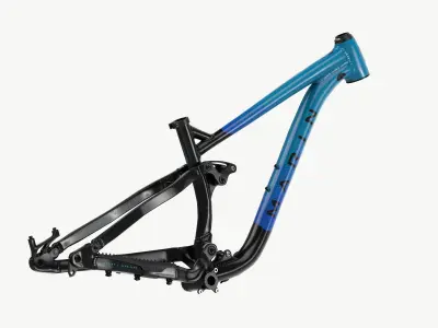 MTB full suspension frame Low-poly 3D model