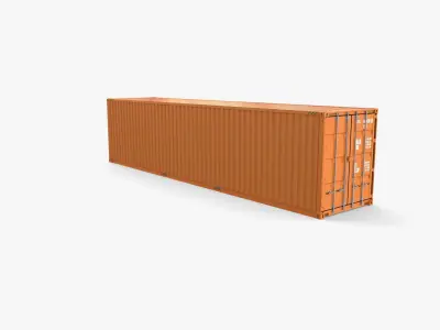 40ft Shipping Container High Cube 3D model