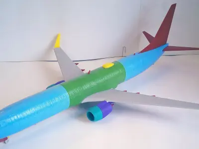 171213 Model kit Boeing 737-900 Sharklet Down 3D print model