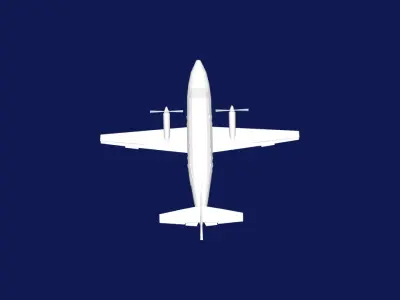 BAE JetStream-31 Low-poly 3D model