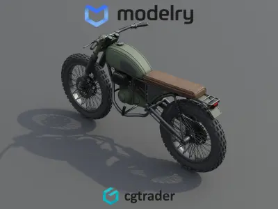 Motorcycle 3D model 9