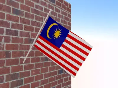 Flag of Malaysia 3D model