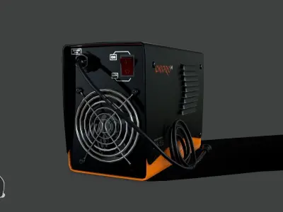 Welding machine  Free low-poly 3D model