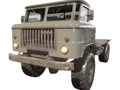 gaz truck 3D model from CGTrader