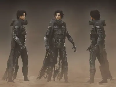 Paul Atreides Low-poly 3D model