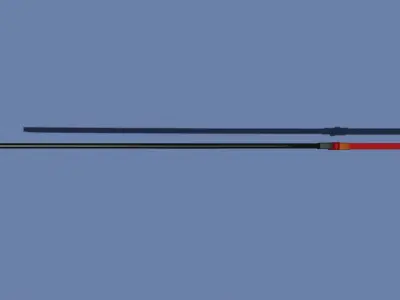 Sword - Katana Low-poly 3D model