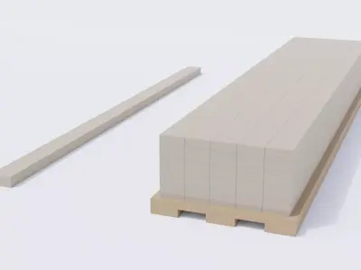 Wooden Planks Low-poly 3D model shop