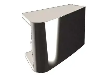 Liebherr refrigerator door handle mounting bracket 9590178 3D print model