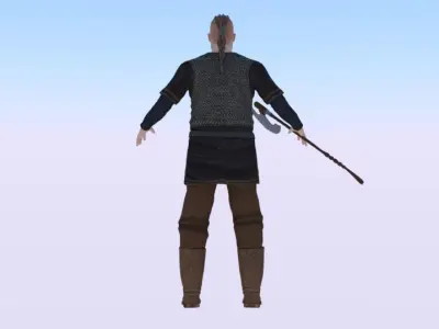 Viking Low-poly 3D model