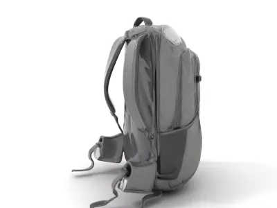 Black Tactical Backpack model pack Low-poly 3D model