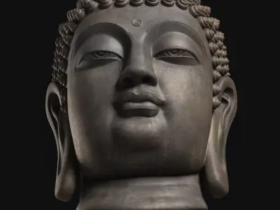 Buddha Head 3D model