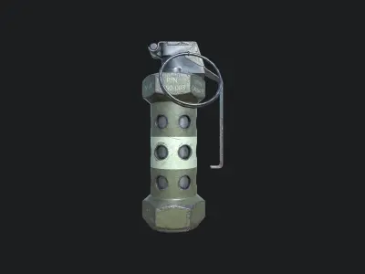 Grenade Pack Low-poly 3D model get