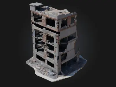 Collapse  Frozen Moment of Destruction 3D model
