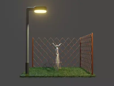 Bicycle Parking Area 3D model