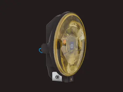 Hella Comet 500  Low-poly 3D model