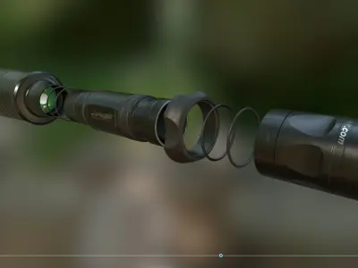 Armytek Predator Pro Low-poly 3D model