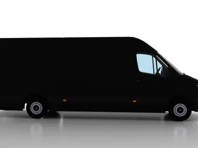 Mercedes Benz Sprinter L4H2 2009 Cargo UK 3D model