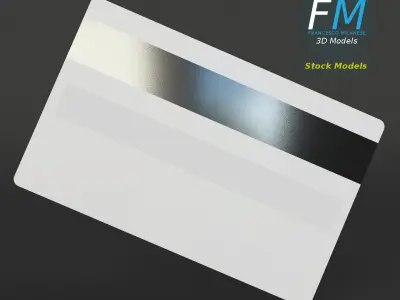 Credit card mockup 3D model