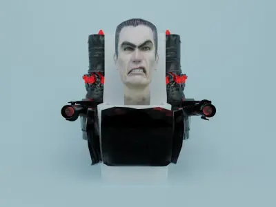 skibidi toilet Upgraded toilet boss 3D model