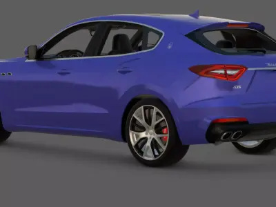 2019 Maserati Levante GTS 3D Model  Italian Performance SUV  Low-poly 3D model