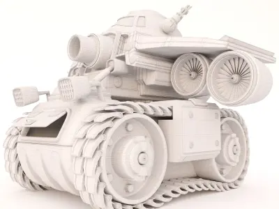 tiger tank 1930 3D model