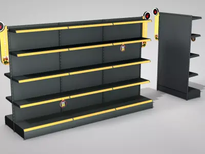 Supermarket Shelf  3D model