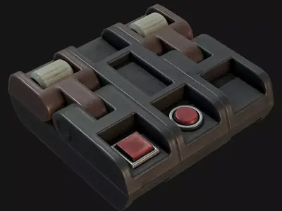 Scifi Panel Kitbash Prop Free 3D model