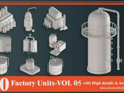 Factory Units VOL-05 3D model