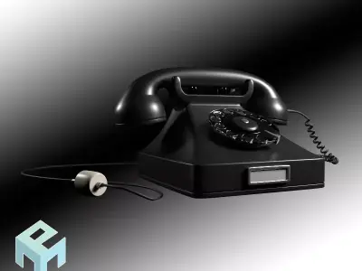 Vintage Telephone 3D model