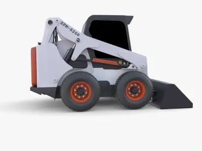 Skid steer loader V3 3D model