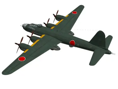 Nakajima G8N Renzan 3D model buy