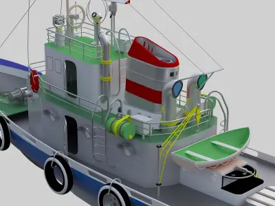 tugboat 3D model