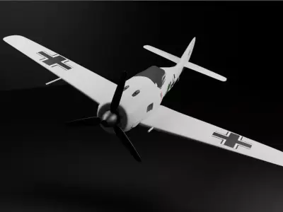 FW 190 Free low-poly 3D model