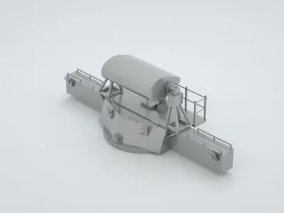 Mk 38 Naval Director Mk 48 Rangefinder System Mk38 Mk48 3D model