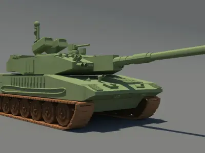 military tank Low-poly 3D model by sankalp123 - Low-poly
