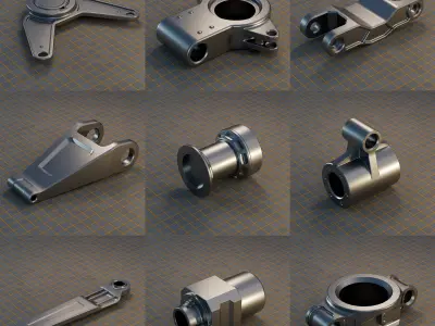 CyberJoint Kitbash HardSurface Pack Low-poly 3D model