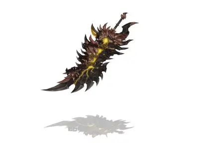 Infernal Greatsword Low-poly 3D model